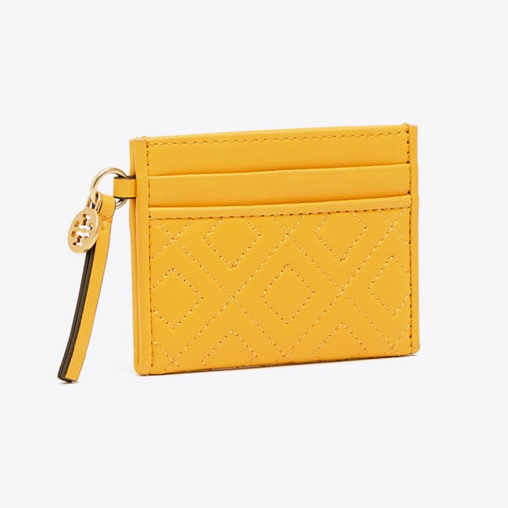 NWT Tory Burch Fleming slim card case in Daylily